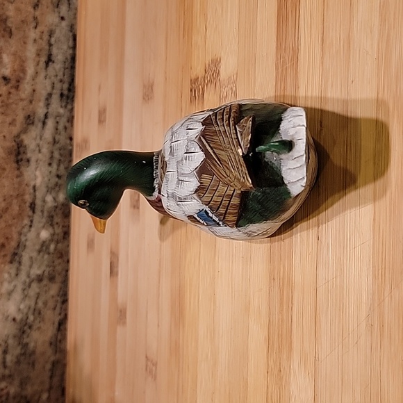Handpainted Handcarved Wooden Mallard duck decoy - Picture 4 of 5